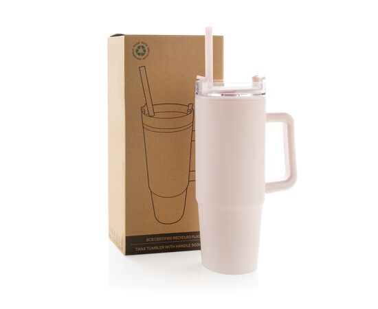 Mug 750ml avec poignée en plastique recyclé RCS Tana Rose - XD Collection P437.1014