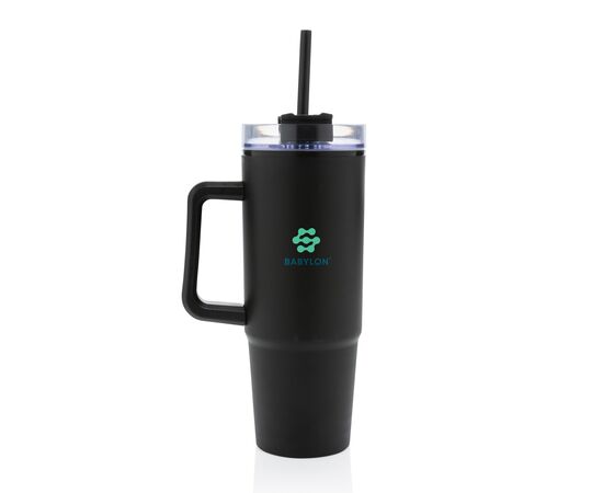 Mug 750ml avec poignée en plastique recyclé RCS Tana Noir - XD Collection P437.101