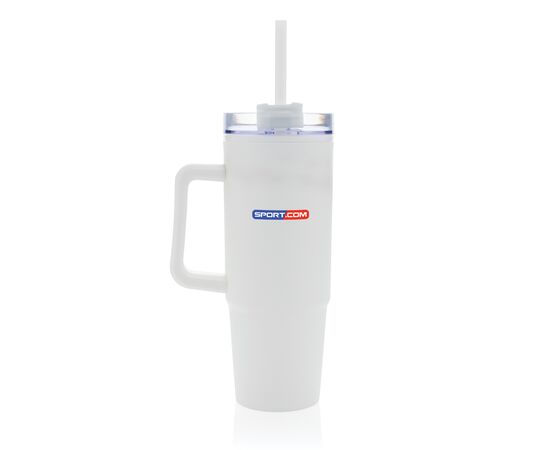 Tana RCS plastic tumbler with handle 750ml White - XD Collection P437.103