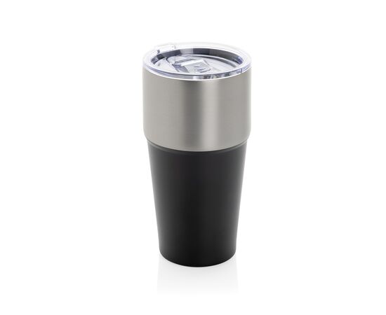Mug 500ml en acier recyclé certifié RCS Fluid Noir - XD Collection P437.1301