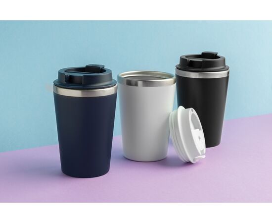 Java RCS recycled dubbel wandige beker 350ML Zwart - XD Collection P437.1401