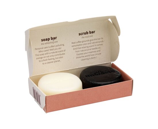 Unwaste Duopack Soap & Scrub bar Orange - Unwaste W37850