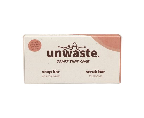 Unwaste Duopack Soap & Scrub bar Orange - Unwaste W37850