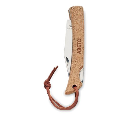 Opvouwbaar mes met kurk Beige -  MO6956-13