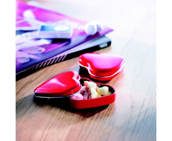 Herzdose mit Bonbons Rot -  MO7234-05