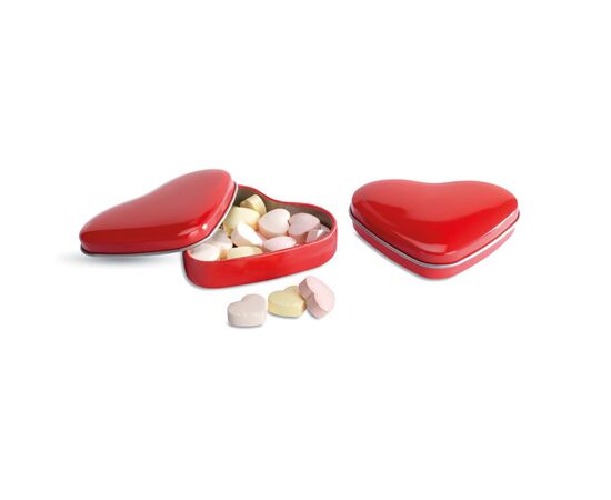 Herzdose mit Bonbons Rot -  MO7234-05
