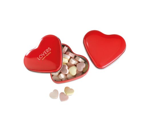 Herzdose mit Bonbons Rot -  MO7234-05