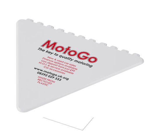 Frosty triangular recycled plastic ice scraper White - Unbranded 10425201
