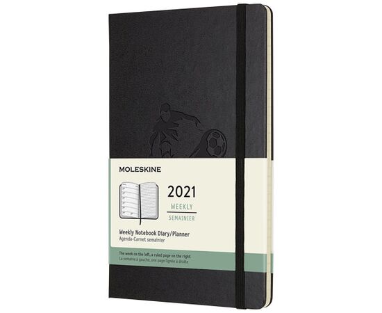 Moleskine Hardcover 12 Monate Wochenkalender L Schwarz - Moleskine 10775490