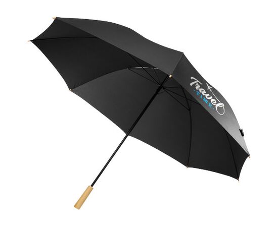 Romee 30'' windproof recycled PET golf umbrella Black - Unbranded 10940990