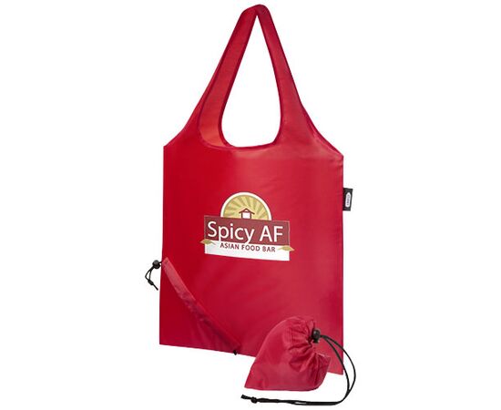 Sabia RPET foldable tote bag 7L Red - Unbranded 12054121