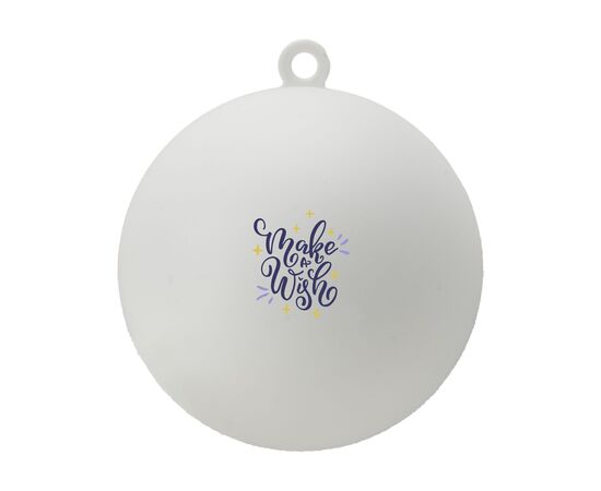 Kerstbal Ø 7 cm Recycled PP - Made in Europe Wit -  233710
