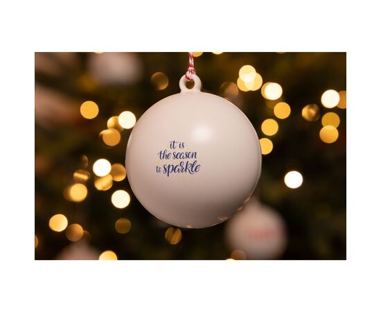 Kerstbal Ø 7 cm Recycled PP - Made in Europe Wit -  233710