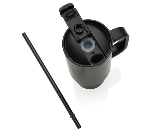 Cruiser RCS recycled lekvrije compacte beker 480ML Zwart - XD Collection P437.1501