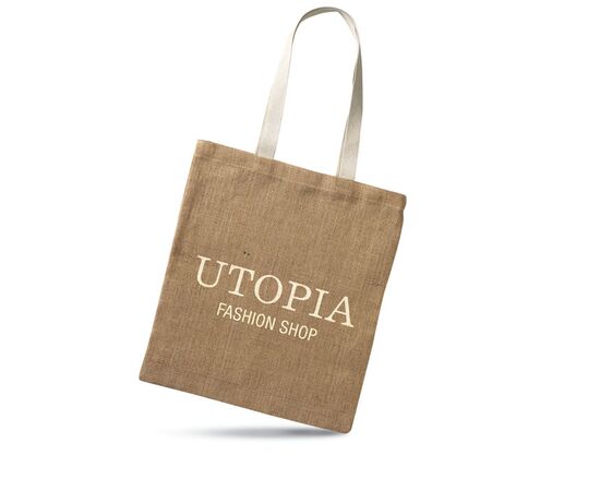 Jute shopping bag Beige -  MO7264-13