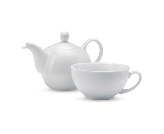 Theepot met kopje Wit -  MO7343-06 Theepot met kopje Wit -  MO7343-06