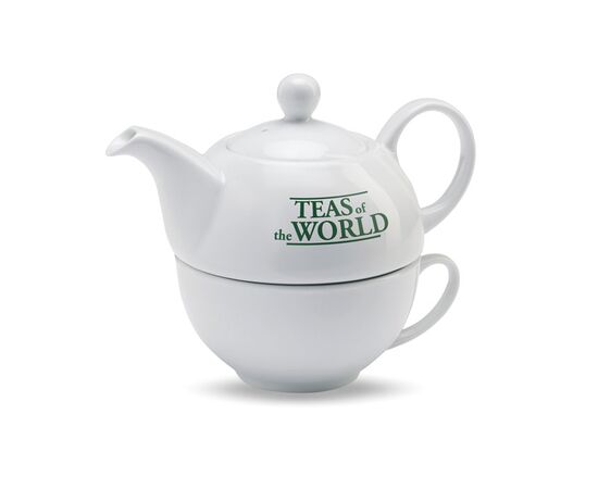 Theepot met kopje Wit -  MO7343-06 Theepot met kopje Wit -  MO7343-06