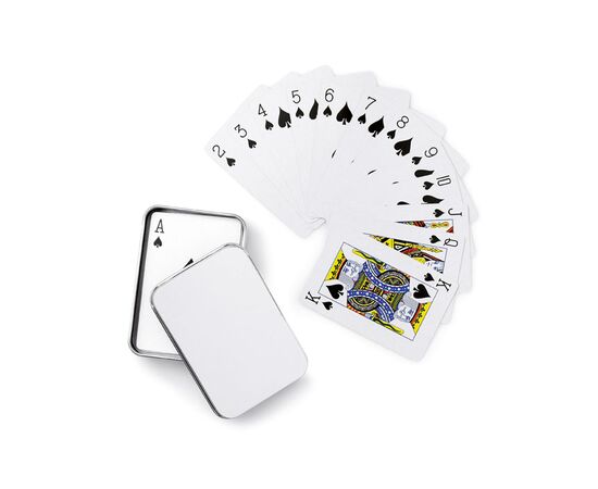 Spielkarten Matt silber -  MO7529-16