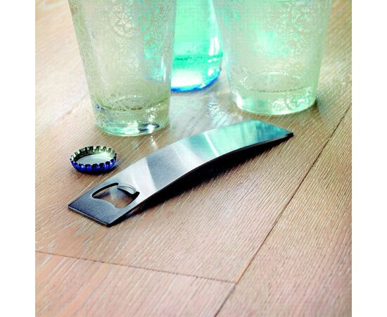 Roestvrijstalen flessenopener Mat zilver -  MO7732-16