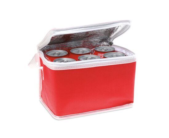 Koeltas voor 6 blikjes Rood -  MO7883-05