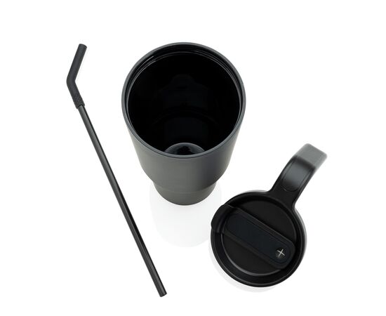 Graphic 360 RCS certified recycled steel tumbler 900ml Black - XD Collection P437.3201