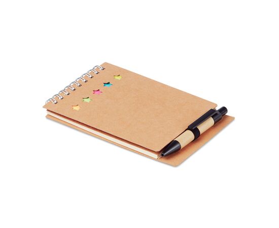 Notizbuch mit Klebezetteln Beige -  MO8107-13