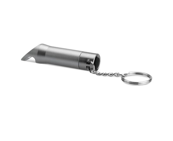 Lampe torche porte-clés en mét Gris foncé -  MO8142-15