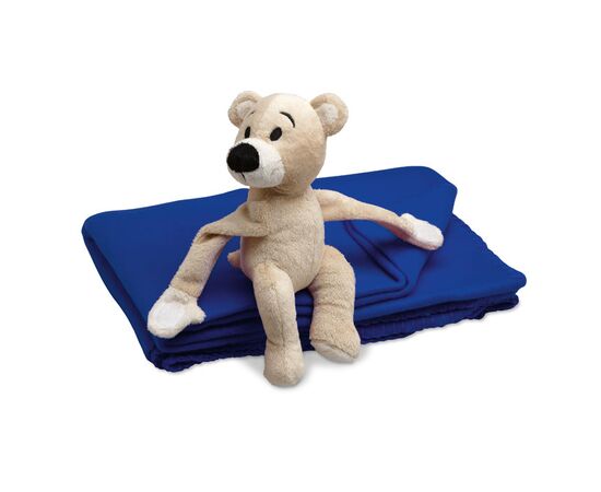 Couverture polaire avec ours Bleu -  MO8252-04