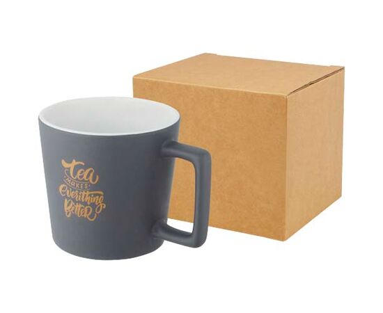 Tasse Cali de 370 ml en céramique avec finition mate Blanc, Gris Mat - Unbranded 10090001 Tasse Cali de 370 ml en céramique avec finition mate Blanc, Gris Mat - Unbranded 10090001