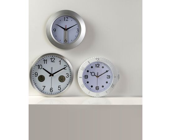 ABS wall clock Ali Silver -  4451.032