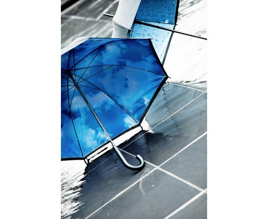 Nylon (190T) umbrella Light blue -  4136.018