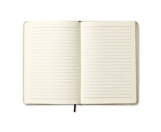 A5 notitieboek, canvas Beige -  MO8712-13