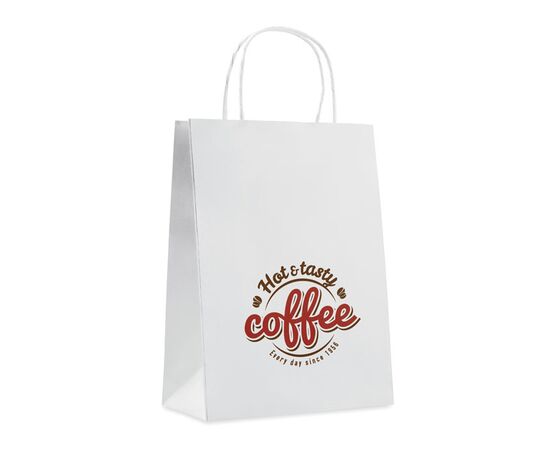 Gift paper bag medium 150 gr/m² White -  MO8808-06