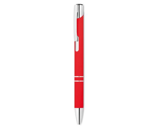 Ball pen in rubberised finish Red -  MO8857-05