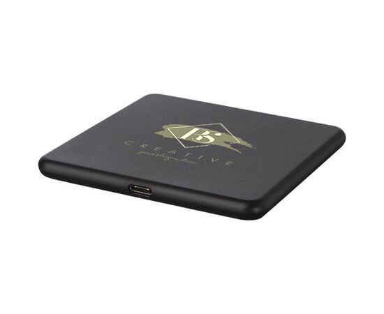 Loop 10W recycled plastic wireless charging pad Black - Unbranded 12420490