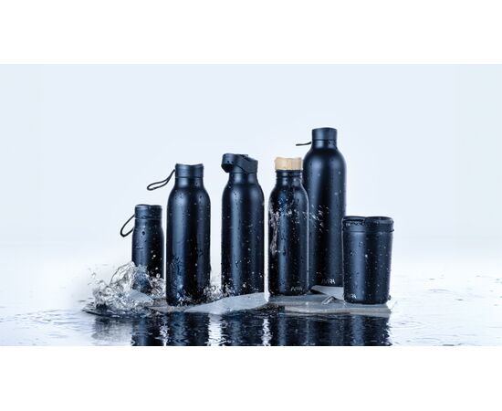 Avira Ain RCS Re-steel 150ML mini travel bottle Black - Avira P438.051