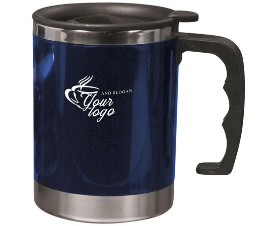 Mug isotherme en acier inoxydable Gabi Bleu -  4658.005