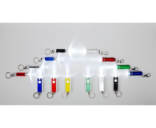 Aluminium 2-in-1 sleutelhanger Anna Rood -  4861.008