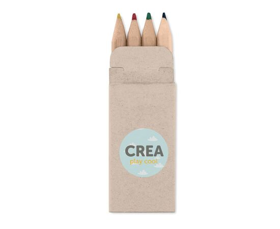 4 mini coloured pencils Beige -  MO8924-13