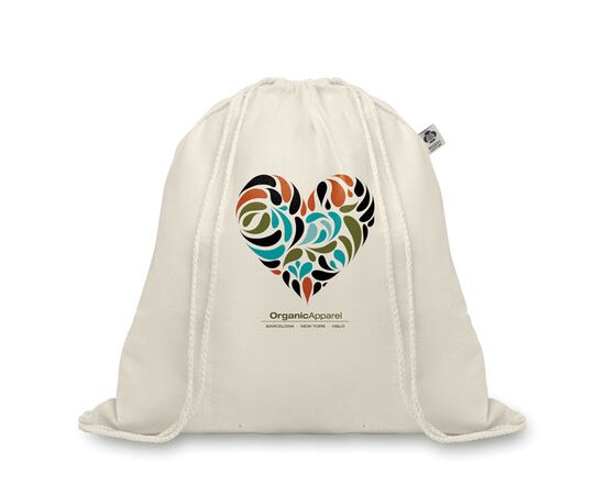 Katoenen rugzakje met koord Beige -  MO8974-13