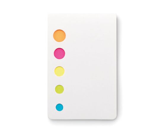 Marqueurs adhésifs 5 couleurs Blanc -  MO9036-06