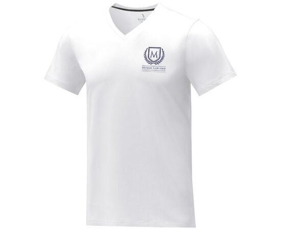 T-shirt Somoto manches courtes col V homme  Blanc - Elevate Life 38030010