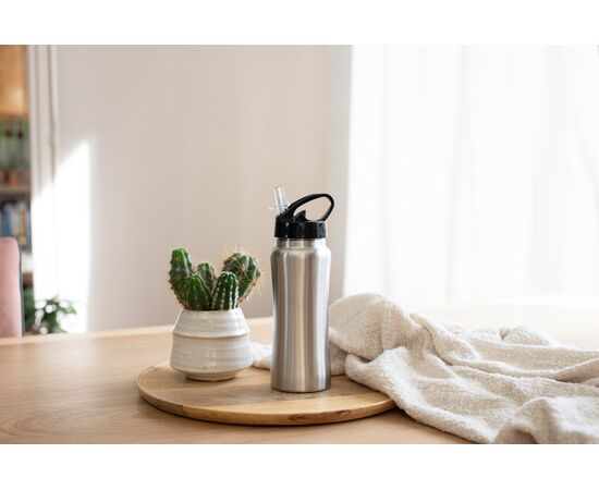 Trinkflasche aus Edelstahl Serena Schwarz -  5233.001