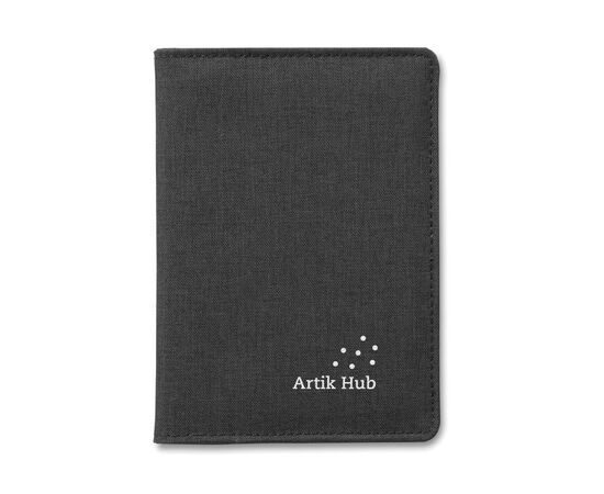 Support de passeport 2 tons Noir -  MO9107-03