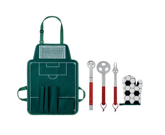 Voetbal BBQ-set Groen -  MO9223-09