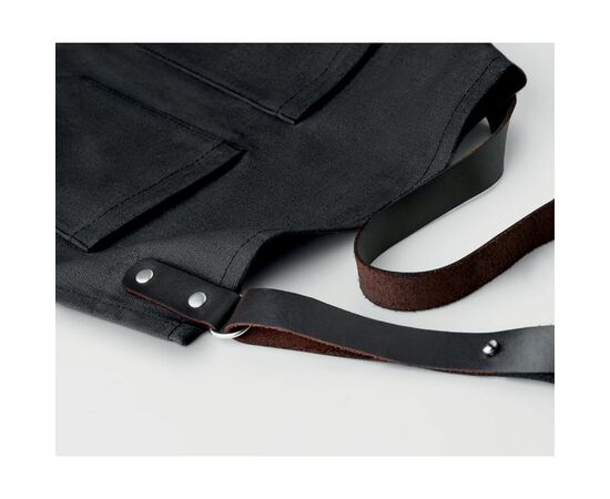 Apron in leather Black -  MO9237-03