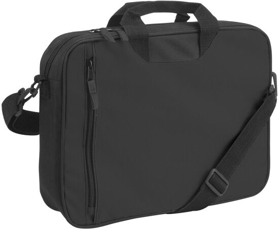 Polyester (600D) schoudertas Nicola Zwart -  6157.001