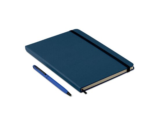 Carnet A5 et stylo assorti Bleu -  MO9348-04