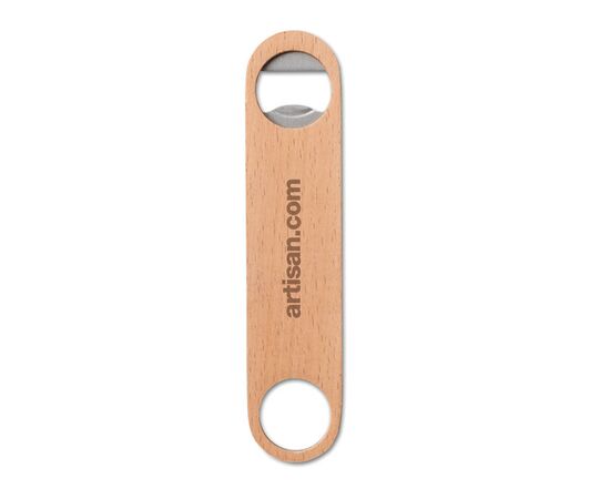 Houten/RVS flesopener Hout -  MO9360-40