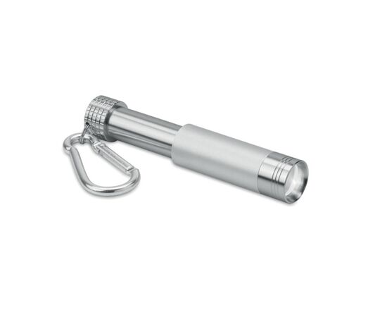 Porte-clés LED en alu /ABS Argent -  MO9381-14